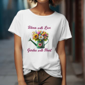 Liebe Garten mit Herz T-Shirt