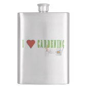 Liebe Gartenarbeit Flachmann (Vorderseite)