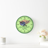 Liebe Gartenarbeit? Gemüsegarten Runde Wanduhr (Zuhause)