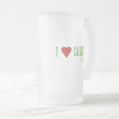 Liebe Gartenarbeit Mattglas Bierglas (VorderseiteRechts)