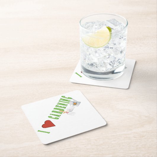 Liebe Gartenarbeit Rechteckiger Pappuntersetzer (Vor Ort)