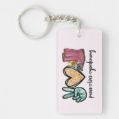 Liebe Gartenarbeit Schlüsselanhänger (Vorderseite)