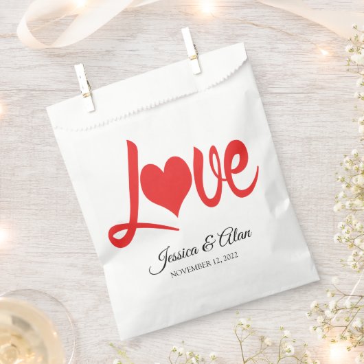 Liebe Gastgeschenk Hochzeit Bags Geschenktütchen (Ausgeschnitten)