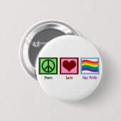Liebe Gay Pride Button (Vorne & Hinten)