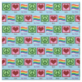 Liebe Gay Pride Stoff (Muster)