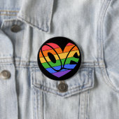 Liebe Gay Rainbow LGBTQ Abzeichen Button (Beispiel)