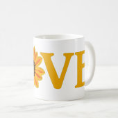 Liebe Gazania Kaffee Tasse (VorderseiteRechts)