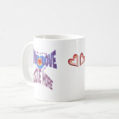 Liebe geben, mehr erhalten kaffeetasse (Vorderseite Links)