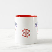 Liebe geben zweifarbige tasse (Mittel)