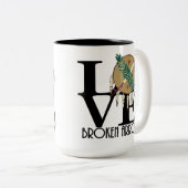 LIEBE gebrochen Arrow Oklahoma 15oz Zweifarbige Tasse (VorderseiteRechts)