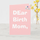 Liebe Geburts-Mama, besonders angefertigt Karte (Gelbe Blume)