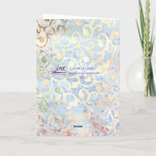 Liebe Geburtstagskarte, Freundschaftskarte Feiertagskarte (Rückseite)