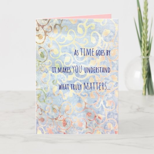 Liebe Geburtstagskarte, Freundschaftskarte Feiertagskarte (Vorderseite)