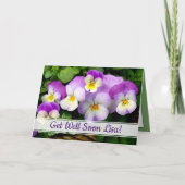 Liebe Gedanken ~ bald gut werden! Karte (Vorderseite)