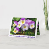 Liebe Gedanken ~ bald gut werden! Karte (Rückseite)