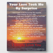 Liebe Gedicht Cape May Sunset Ships Passend EASEL Fotoplatte (Vorderseite)