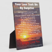 Liebe Gedicht Cape May Sunset Ships Passend EASEL Fotoplatte (Seite)