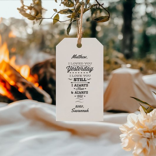 Liebe Gedicht Geschenkanhänger