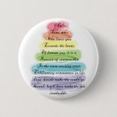 "Liebe" Gedicht gibt Künstlerisches Baumdesign Button (Vorderseite)