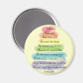 "Liebe" Gedicht gibt Künstlerisches Baumdesign Magnet (Vorderseite/Rückseite)