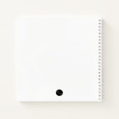 Liebe Gedicht in Form des Herzens Notizblock (Rückseite)