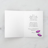 Liebe Gedicht "Rosa Lippen" Feiertagskarte (Innenseite)