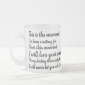 Liebe Gedicht Rose Romantischer Cup Mattglastasse (Links)