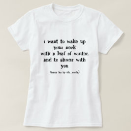 Liebe Gedicht T - Shirt