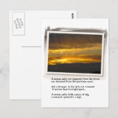 Liebe Gedicht und Birch Bay Sunset Postkarte (Vorne/Hinten)