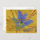 Liebe Gedicht von Hafiz Postkarte (Vorne/Hinten)