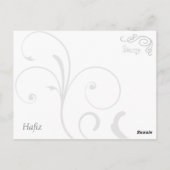 Liebe Gedicht von Hafiz Postkarte (Rückseite)