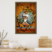 Liebe Gedichte von RUMI - Poster gold, Teppich, ge (Küche)