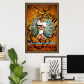 Liebe Gedichte von RUMI - Poster gold, Teppich, ge (Heimbüro)