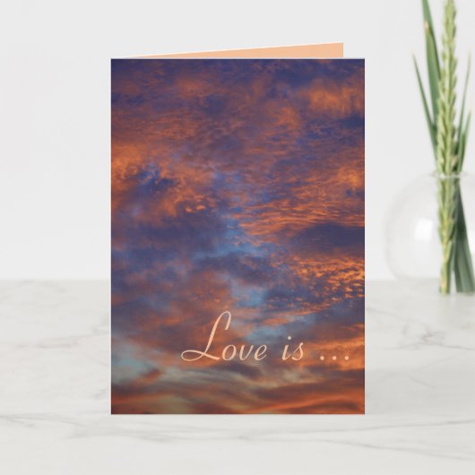 Liebe geduldig, Liebe freundlich - Karte - Vorlage (Vorderseite)