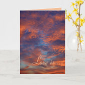 Liebe geduldig, Liebe freundlich - Karte - Vorlage (Gelbe Blume)