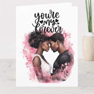 Liebe -Gefaltete Grußkarte Karte