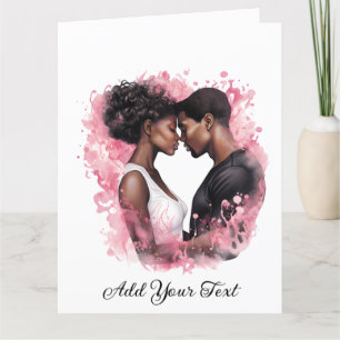 Liebe -Gefaltete Grußkarte Karte