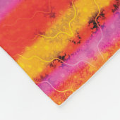 Liebe Gefärbte Krawatte Streifen Fleecedecke (Ecke)