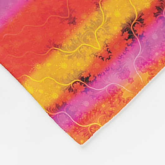 Liebe Gefärbte Krawatte Streifen Fleecedecke (Ecke)