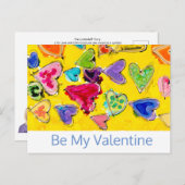 Liebe Gefüllte Herz Lovitude Postkarte (Vorne/Hinten)