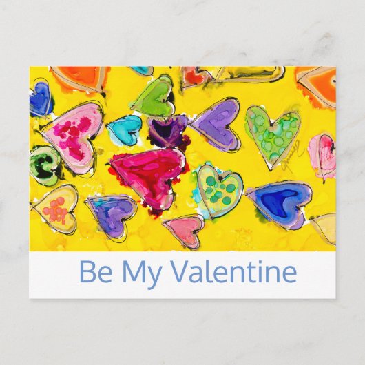 Liebe Gefüllte Herz Lovitude Postkarte (Vorderseite)