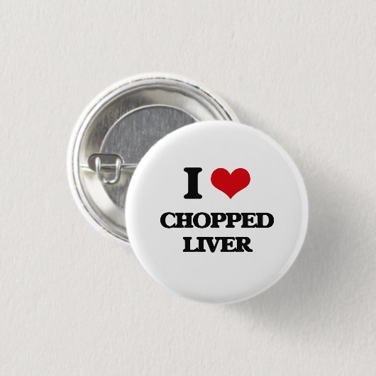 Liebe gehackte Leber I Button (Vorne & Hinten)