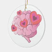 Liebe-Gehirn Keramik Ornament (Links)