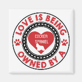 Liebe gehört einem Cocker Spaniel Magnet (Vorne)
