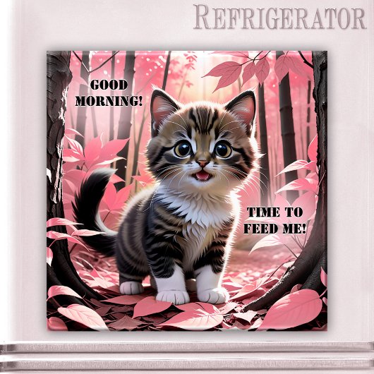 Liebe geht durch das Niedliche Kittenmagazin Stoma Magnet