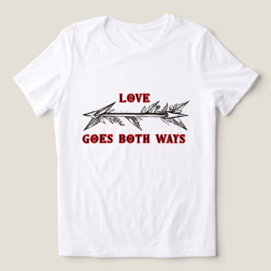 LIEBE GEHT IN BEIDE RICHTUNGEN Tri-Blend SHIRT (Design Vorderseite)