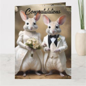 "Liebe geht unter: Eine Hochzeitsfeier in Bilby Karte (Vorderseite)