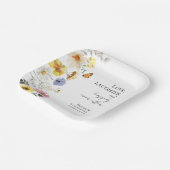 Liebe, Gelächter und glücklich immer nach Hochzeit Pappteller (Gewinkelt)