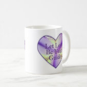 Liebe gelassen, Blume des Herzens sein Kaffeetasse (VorderseiteRechts)