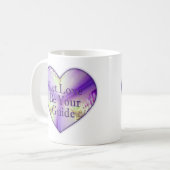 Liebe gelassen, Blume des Herzens sein Kaffeetasse (Vorderseite Links)